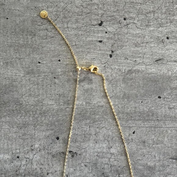 Neiman Marcus 14K Gold Plated Engraved Moon Coin Pendant - Picture 6 of 6